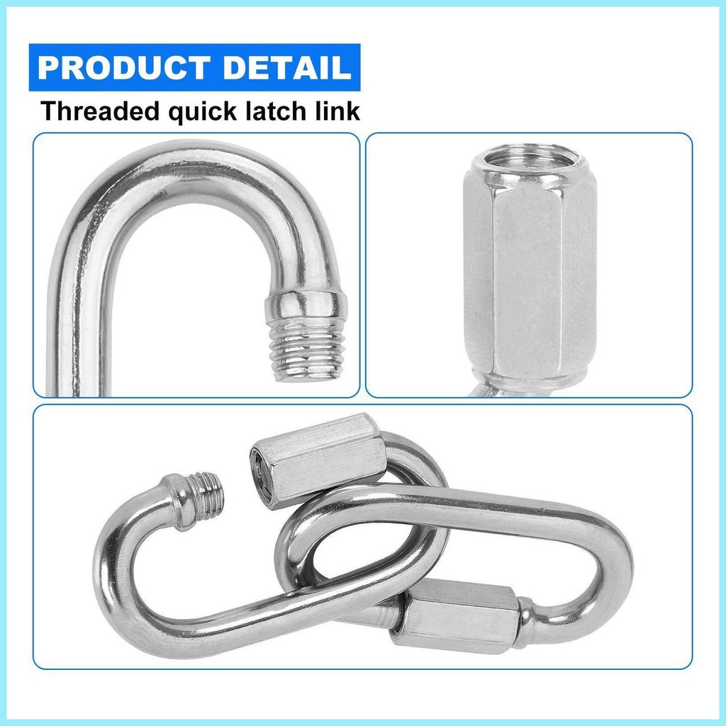 Khớp Nối Dây Xích Chịu Lực 1100lbs Kèm Móc Tiện Dụng Cho Leo Núi