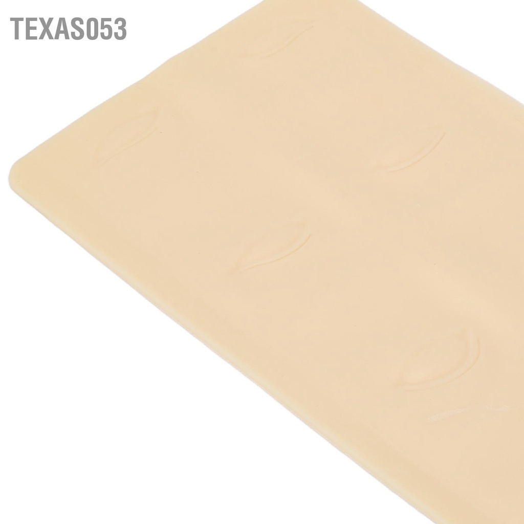 Texas053 10 Chiếc 3D Lông Mày Eyeline Hình Xăm Thực Hành Da Silicone Microblading Cho Người Mới Bắt Đầu Nghệ Sĩ