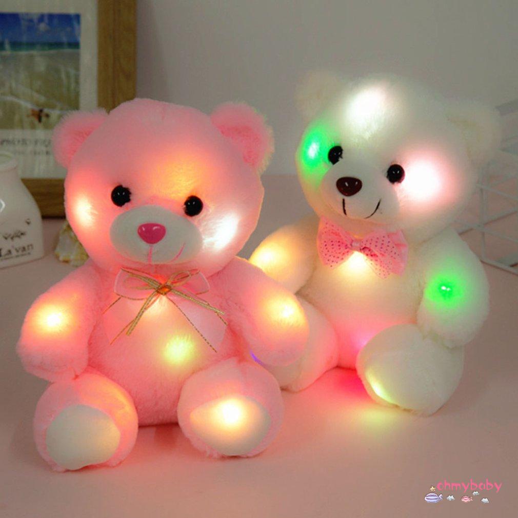 [Ready] Màu hồng lãng mạn Gấu phát sáng Long lanh Teddy Sang trọng Đồ chơi búp bê Sáng tạo Búp Quà tặng Giáng sinh Trang trí nhật [Z/3]