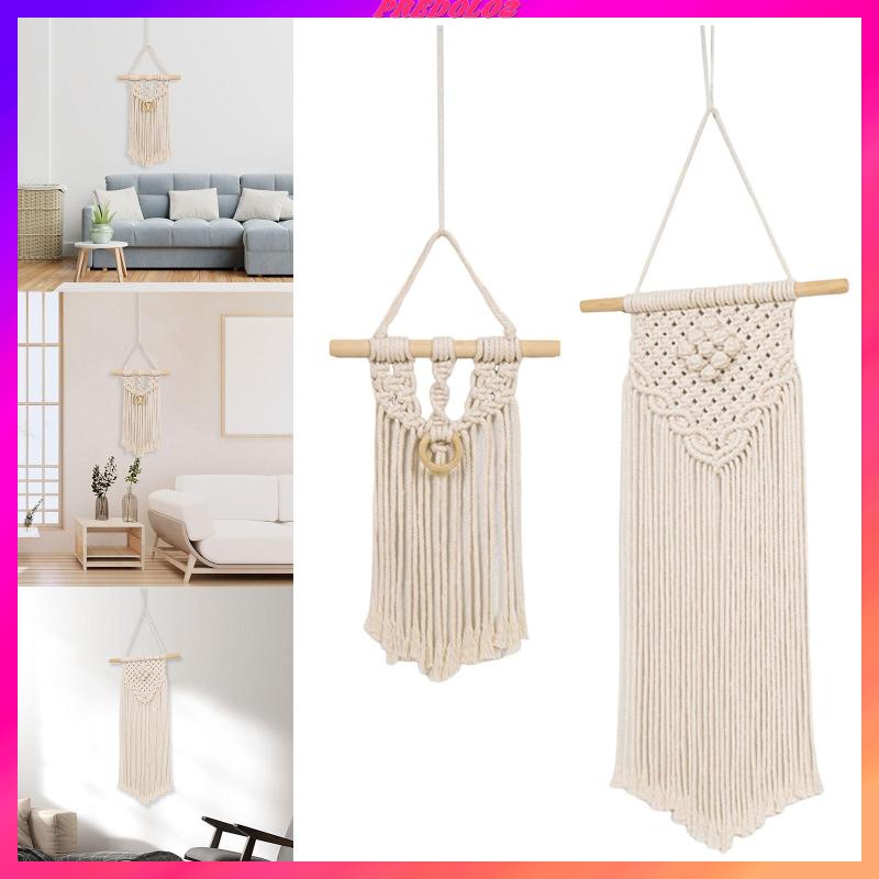 [Predolo2] Macrame Đan Treo Tường Trang Trí Mặt Dây Phong Cách Bohemian Cho Đám Cưới Dorm Cửa Sổ