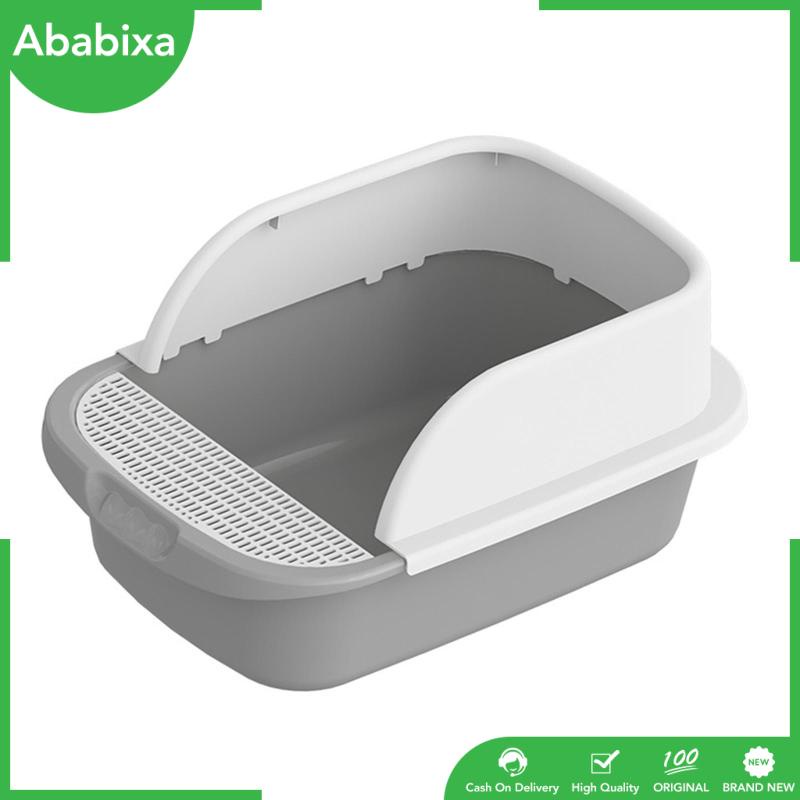 [Ababixa] Hộp Xúc Đất Dễ Vệ Sinh Hai Mặt Kích Thước 18 &quot;x12&quot; x7 &quot;Cho Thú Cưng Thỏ Mèo Cỡ Vừa Và Lớn