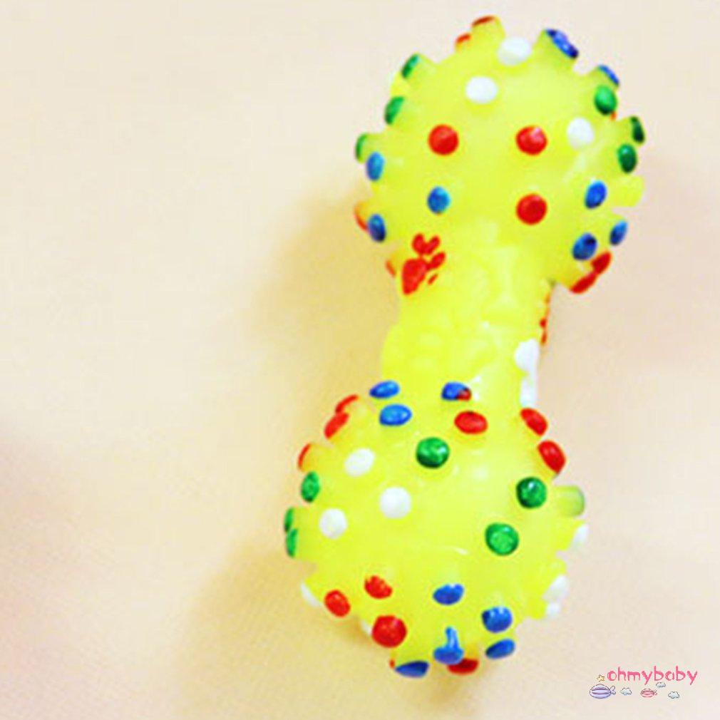 [InStock] Đồ Chơi Cho Chó Nhỏ Cao Su Squeaker Thú Cưng Âm Thanh Cót két Hình Quả Tạ Nhai Trò Sản Phẩm [Z/11]