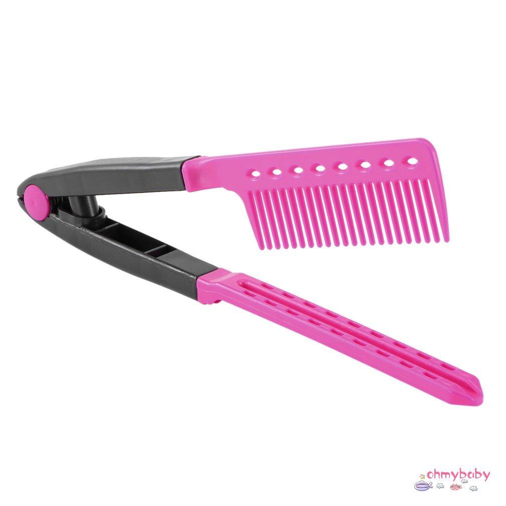 [OMB] Tự Làm Salon Gấp Tóc Tạo Kiểu V Loại Lược Kẹp Thiết Kế Thời Trang Cột Dụng Cụ [Z/11]