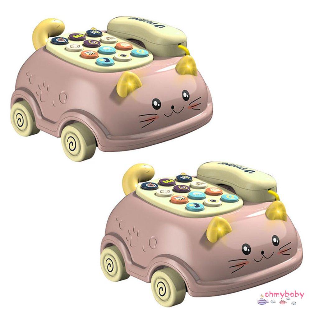 [OMB] Trẻ Em Montessori Điện Thoại Đồ Chơi Giáo Dục Sớm Âm Nhạc Truyện Máy Sơ Sinh Mô Phỏng Quà Tặng [Z/9]