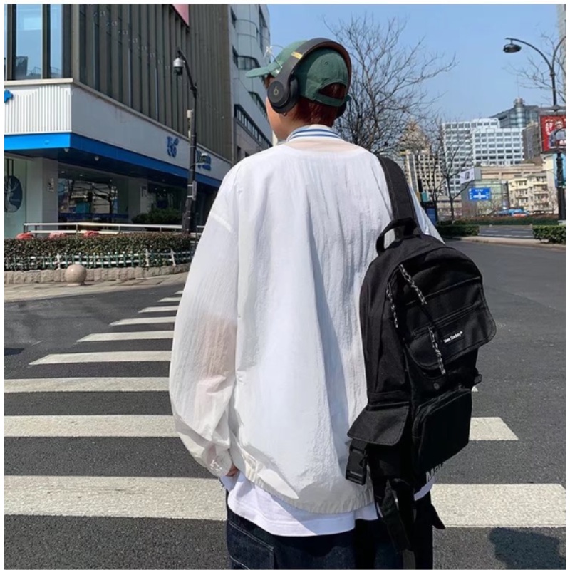 Áo Khoác Chống Nắng / Gió Vải Lụa Lạnh Thoáng Khí Thời Trang Mùa Hè Cho Nam