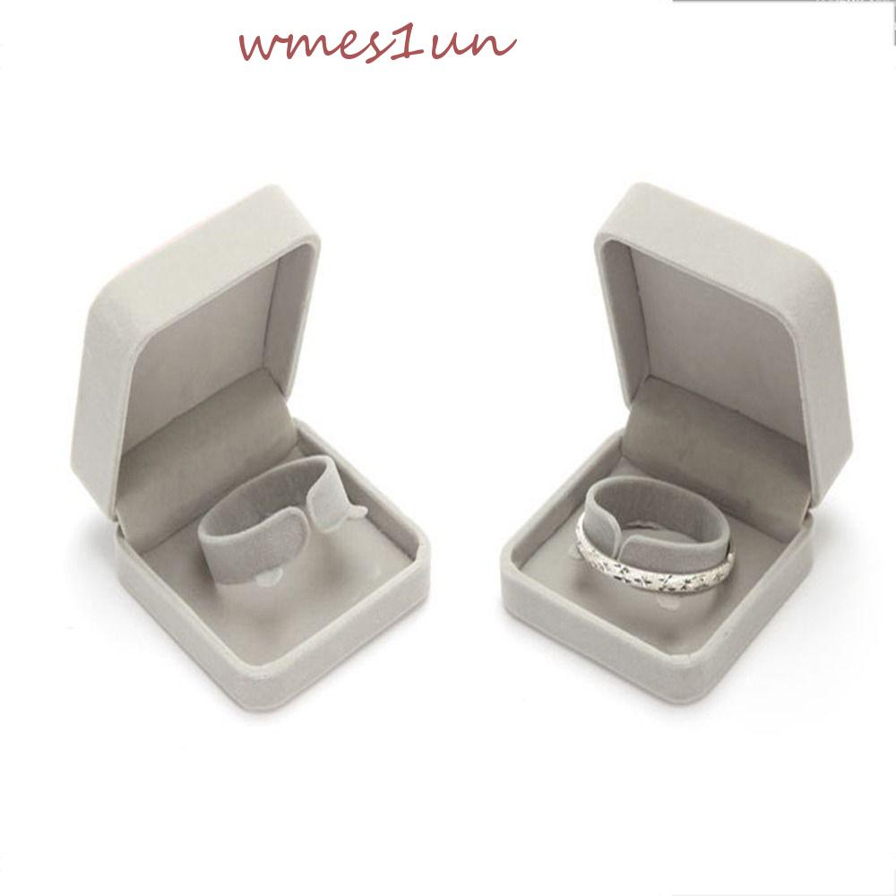 Hộp Đựng Trang Sức Bằng Nhung Màu Trơn WMES15H