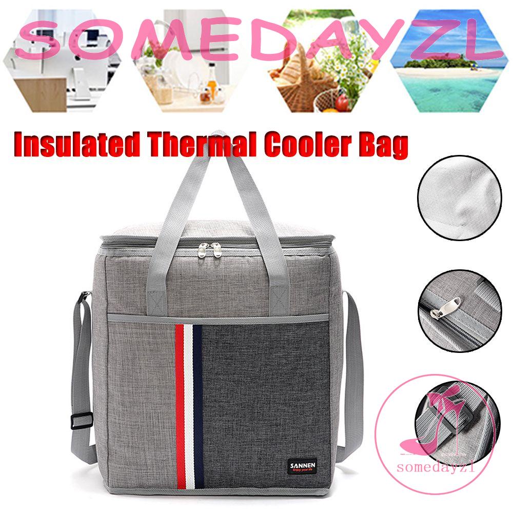 Túi Giữ Nhiệt Đựng Hộp Cơm Trưa Vải Oxford Màng Nhôm Di Động Sức Chứa Lớn