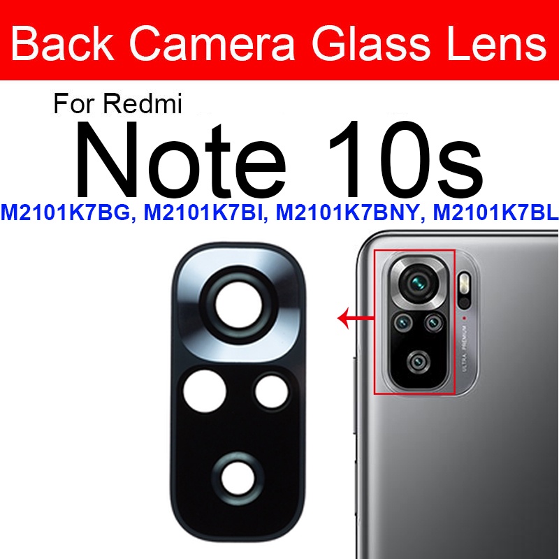 Thấu Kính Camera Sau Chính Kèm Miếng Dán Thay Thế Chuyên Dụng Dành Cho Xiaomi Redmi 10 Note 10 Pro Max Note 10S 10T 10 5G