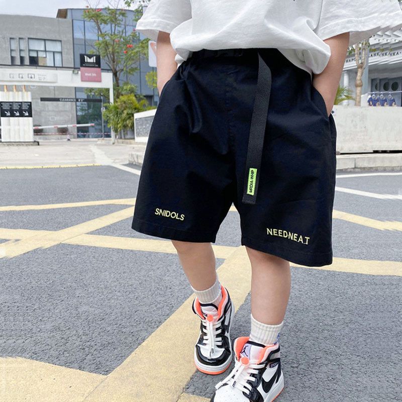 [Hàng Mới Về] Quần Ngắn Thể Thao Dáng Rộng Bằng Cotton Nguyên Chất Phong Cách Nhật Bản Dành Cho Bé Trai
