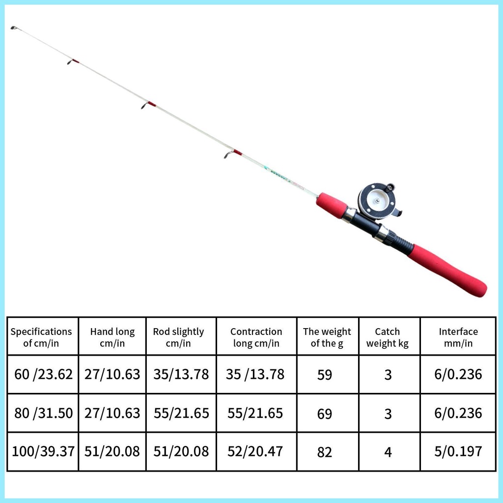 Cần Câu Cá Mùa Đông Tay Cầm EVA Chống Trượt Chống Mài Mòn