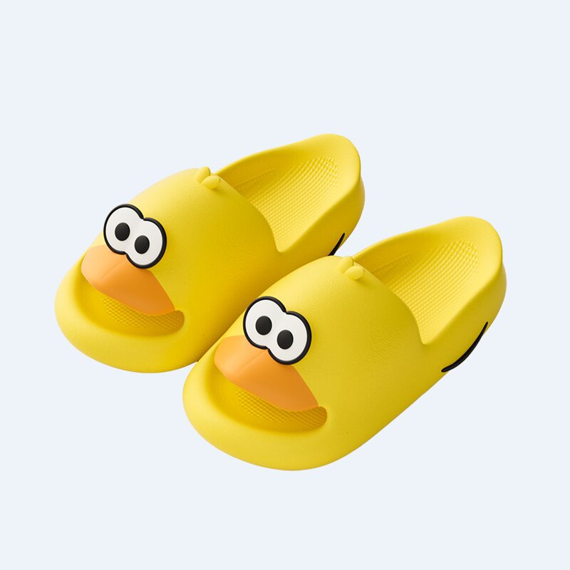 Dép Đi Trong Nhà Mềm Mại Thoải Mái Chống Trượt Hình Chú Vịt Vàng Đáng Yêu Cho Bé