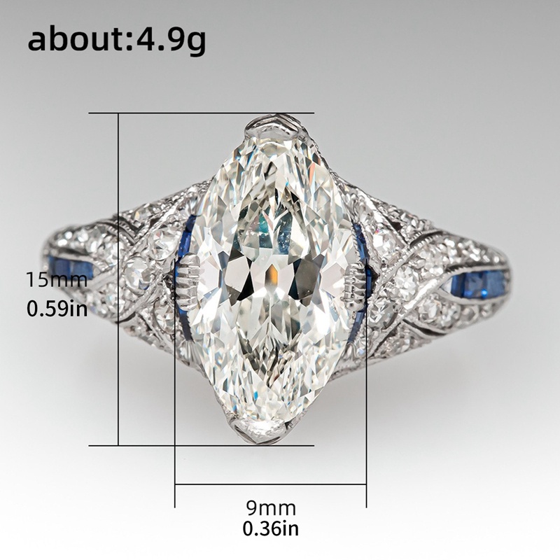 Ygt Nhẫn Đính Đá Zircon Thời Trang Hiện Đại Cho Nữ