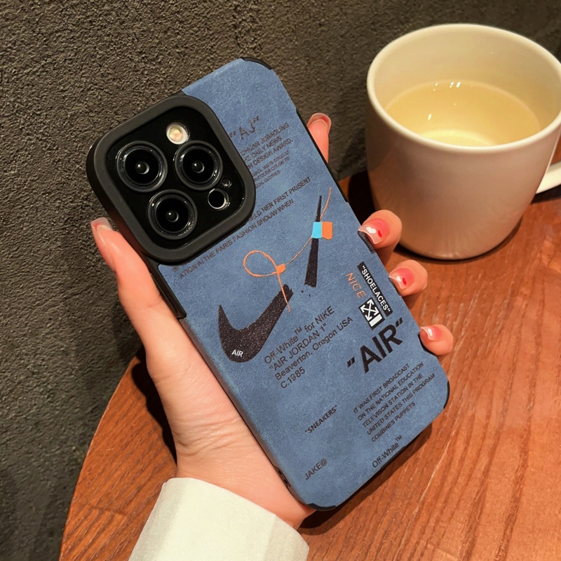 Ốp Điện Thoại Da Mềm Chống Trượt In Logo Nike Cho iPhone 14 13 12 11 Pro MAX XS MAX XR XS X 7 8 Plus SE