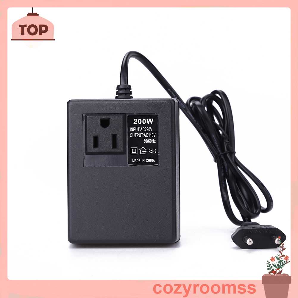 Phích Cắm Chuyển Đổi Nguồn Điện 200W AC 220V Sang 110V