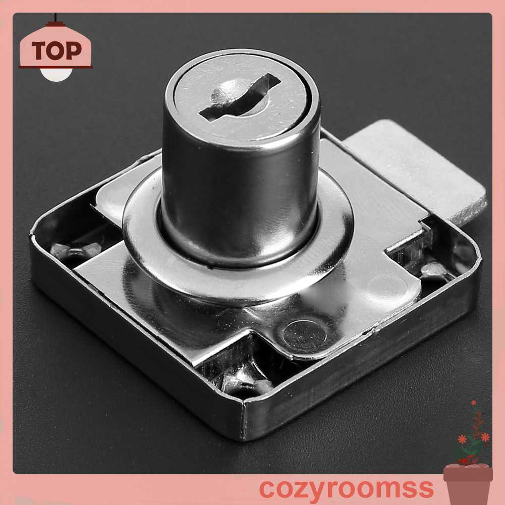 Ổ Khóa Đầu Giường Bằng Thép Cứng Hình Vuông Kèm 2 Chìa Khóa Dành Cho Nhà Cửa