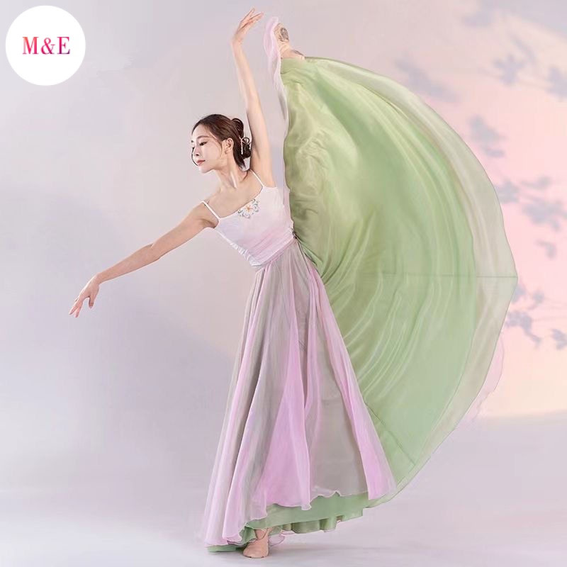 Trang Phục Múa Cổ Điển Hai Lớp Phong Cách Trung Hoa Cho Nữ