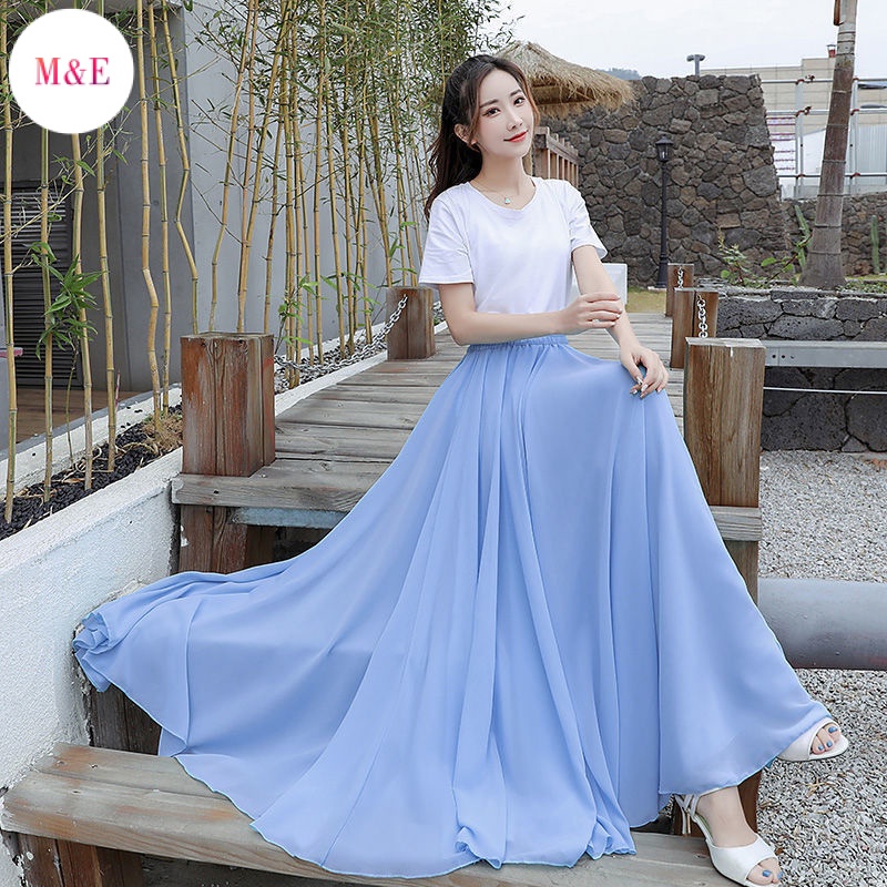 M &amp; E Bán Trực Tiếp Từ Nhà Máy Váy Xòe Hai Lớp Mỏng Cao Cấp Ôm Dáng Hở Đáy Vuông 720 Độ Mùa Hè 202