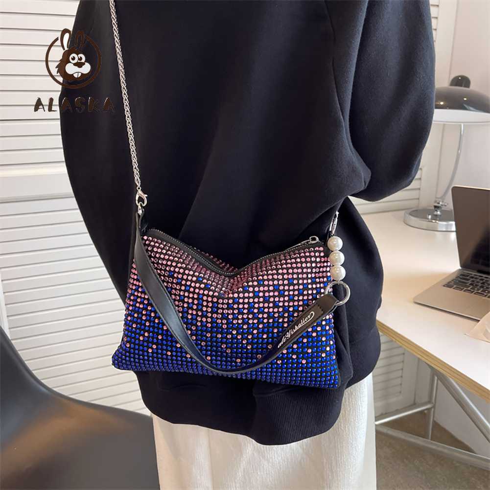 Túi Xách Đeo Vai Đính Đá Lấp Lánh Thời Trang Cho Nữ