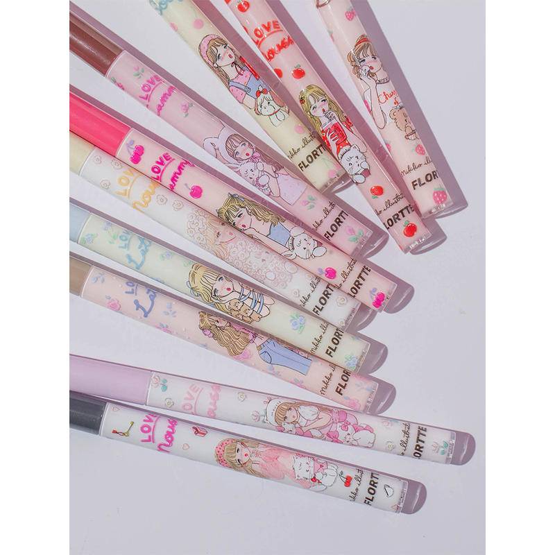 Bút Kẻ Mắt Dạng Lỏng Chống Thấm Nước Lâu Trôi Không Phai Màu Flortte / floria MIKKO