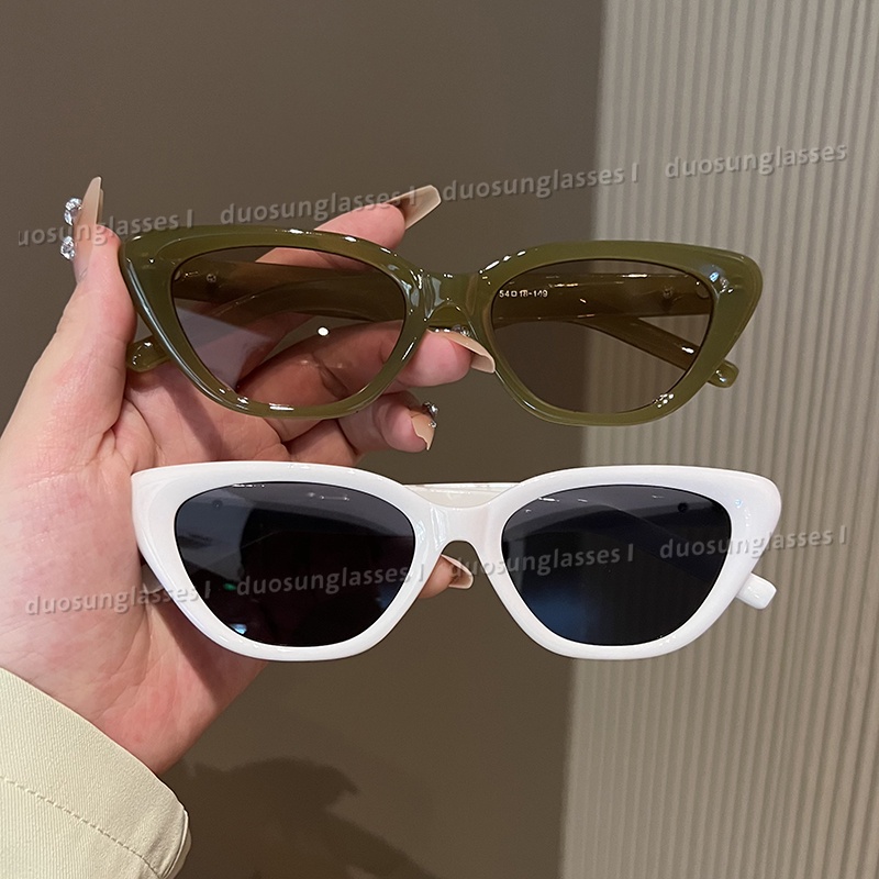 Kính Mát Mắt Mèo Chống Tia UV Gọng Nhỏ Phong Cách Hàn Quốc Cổ Điển Thời Trang Mới Cho Nam Và Nữ Glaees