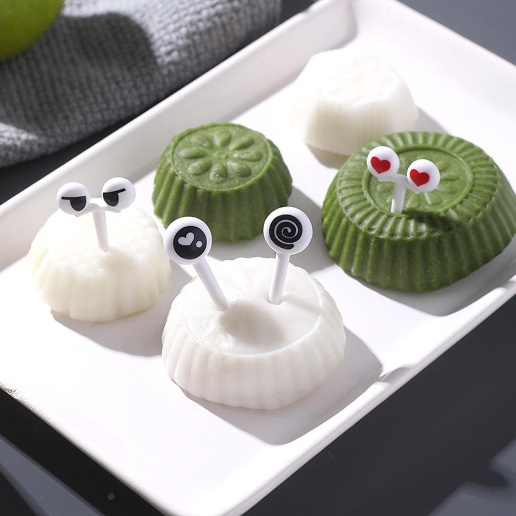 Set 10 Nĩa Ăn Trái Cây Hình Đôi Mắt Ngộ Nghĩnh