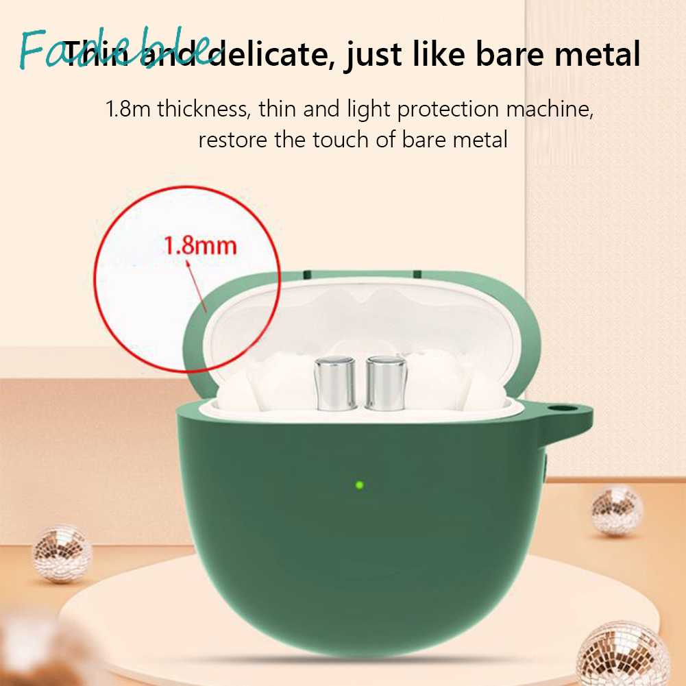 Vỏ Bảo Vệ Hộp Sạc Tai Nghe Realme Buds Air 2 Bằng Chất Liệu Silicone Kèm Móc