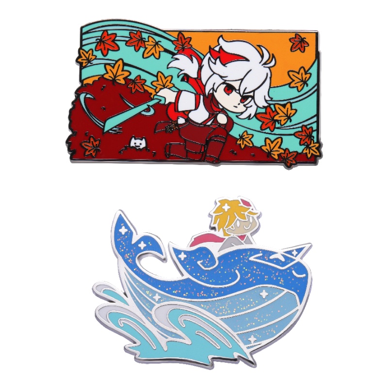 Huy Hiệu Cài Áo Hình Nhân Vật Yuanwanye Dễ Thương