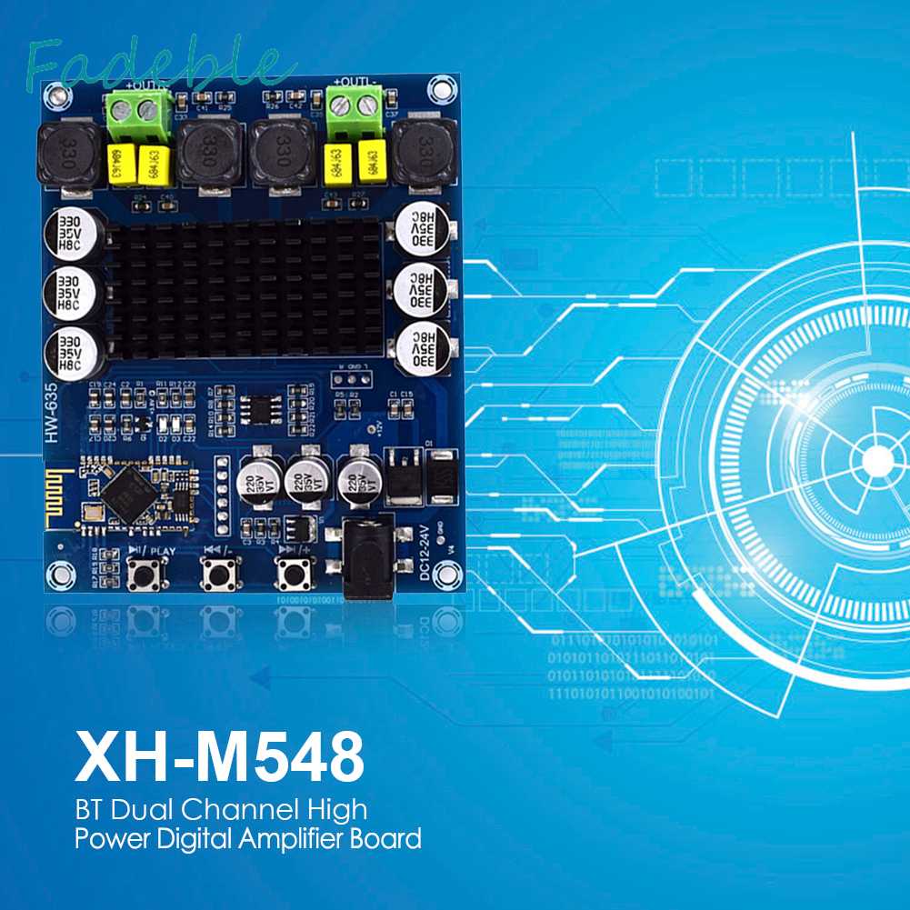 Bảng Mạch Khuếch Đại Công Suất Kỹ Thuật Số Bluetooth XH-M548 120W