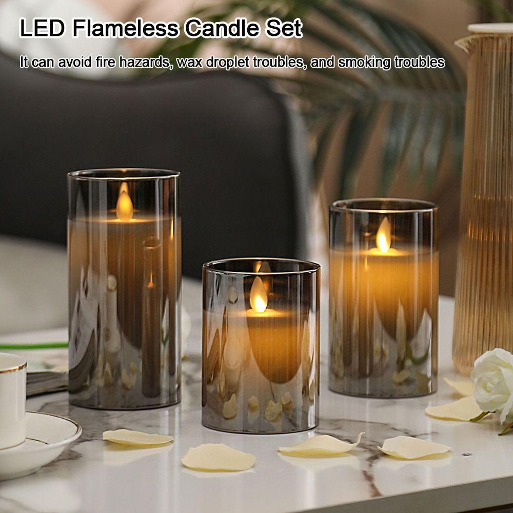 Đèn Led Nhấp Nháy Không Lửa Kèm Điều Khiển Từ Xa Trang Trí Tiệc / Sân Vườn
