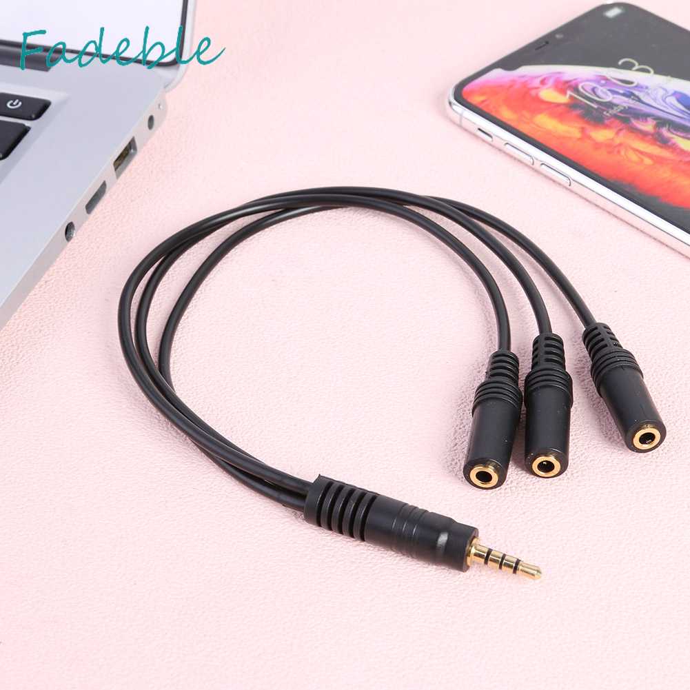 Dây Cáp Âm Thanh Chia 4 Phân Chia 3 Chiều 3.5mm