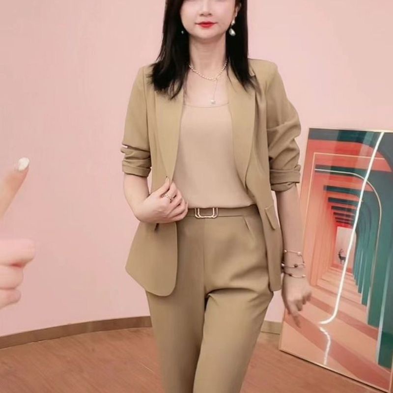 Set Áo Khoác Blazer + Quần Dài Thời Trang Cao Cấp Cho Nữ