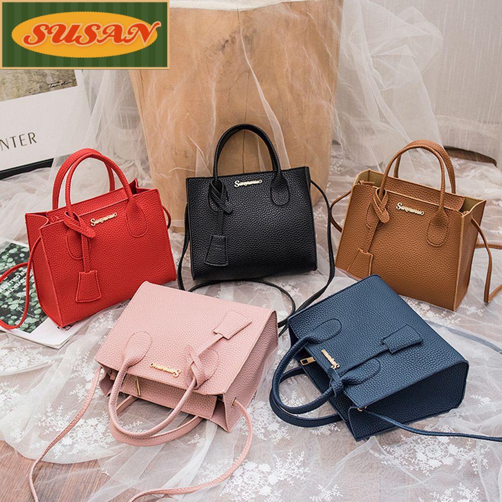 Túi Xách Da Đeo Chéo Ngăn Chứa Rộng Thời Trang Cho Nữ