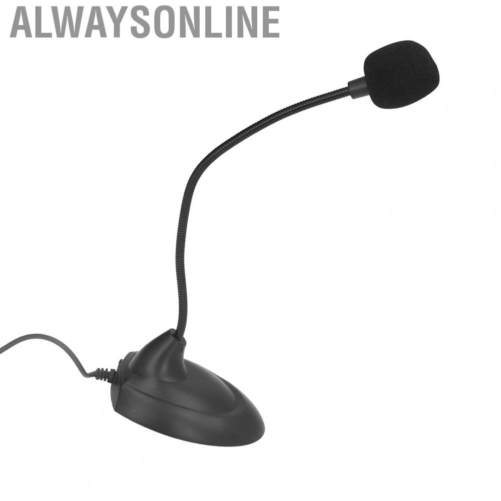 Alwaysonline (for Podcasting)3.5mm  Microphone Plug And Play Professional 3.5mm