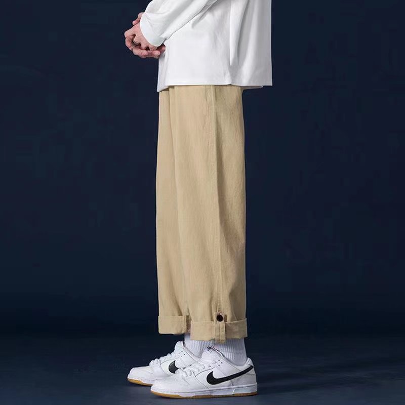 Quần Dài Mỏng Ống Rộng Phong Cách Đường Phố Nhật Bản Thời Trang Mùa Hè Hàng Mới Dành Cho Bạn Trai