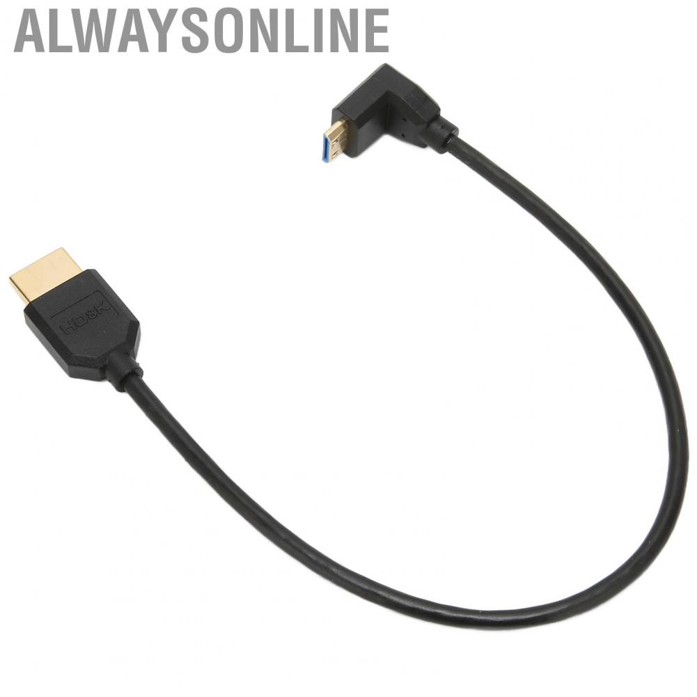 Alwaysonline HD Multimedia Interface Extension Line  Cable Gold Plated Connectors for Video Conferencing Systems Monitors