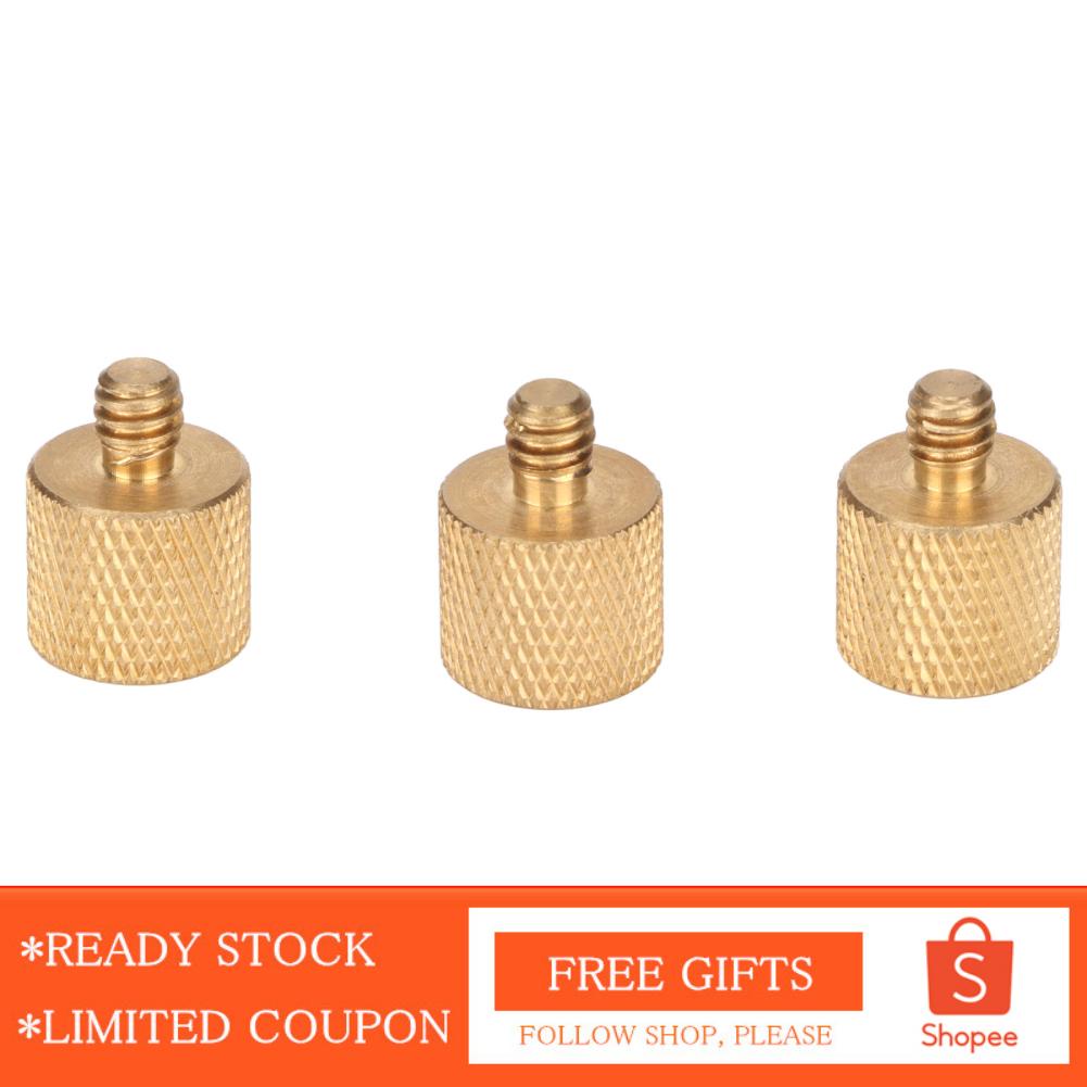 Alwaysonline Mic Stand Adapter Screw Sturdy Rustproof Copper  Slip Professional Anodized for Tripod