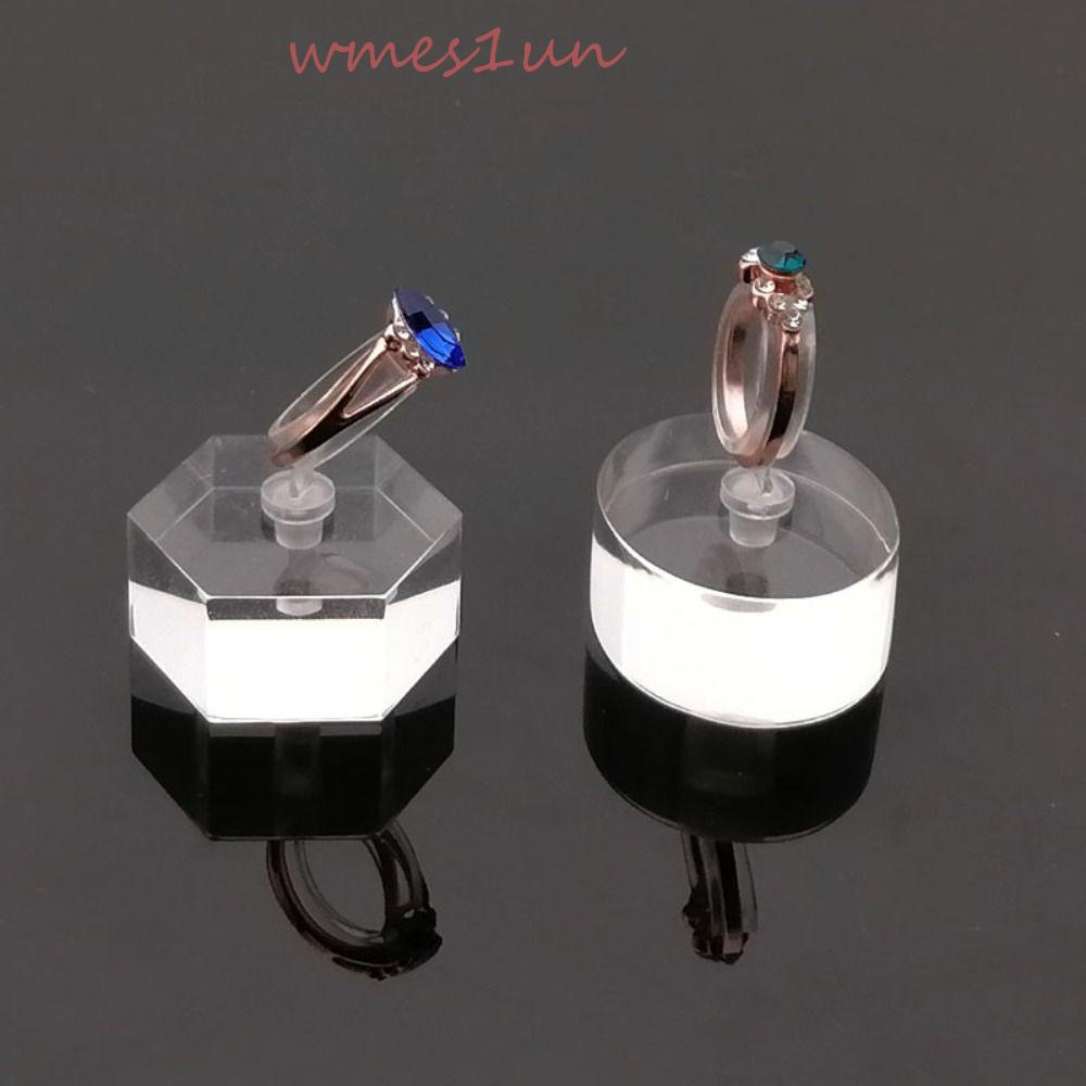 Giá Đỡ Trưng Bày Nhẫn Bằng Acrylic Màu Trơn Sáng Tạo WMES15H