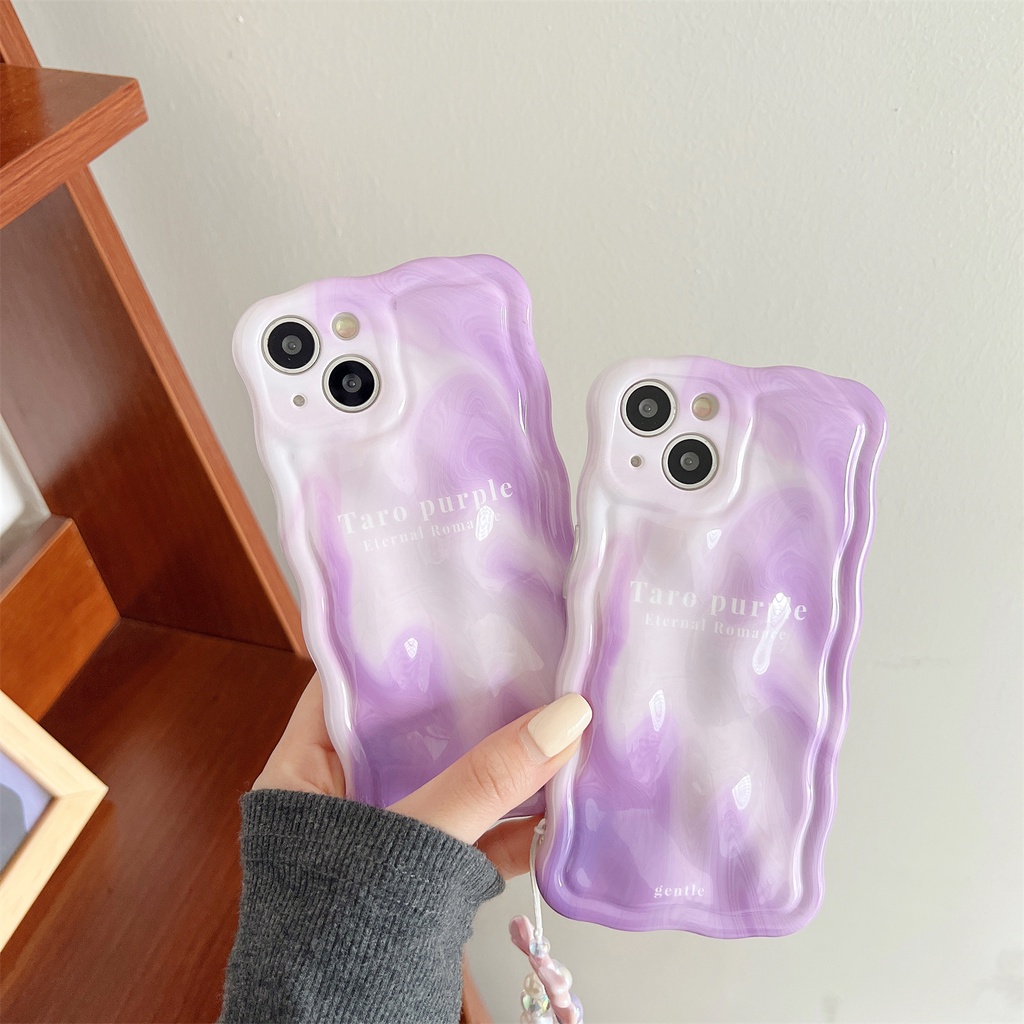 Ốp Điện Thoại TPU Chống Sốc Màu Tím Cho IPhone 14 13 12 11 Pro Max