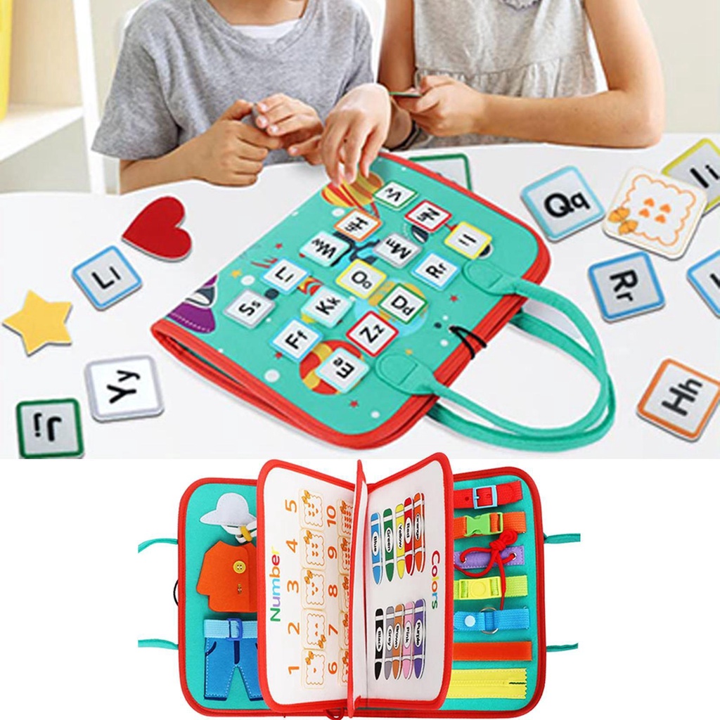 (runbu) Bảng Mạch Giáo Dục Kỹ Năng Động Cơ Mịn Montessori Cho Trẻ Em