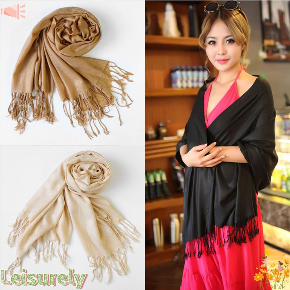 Khăn Choàng Cổ Vải Lụa Cashmere Ấm Áp Thời Trang Mùa Đông Cho Nữ
