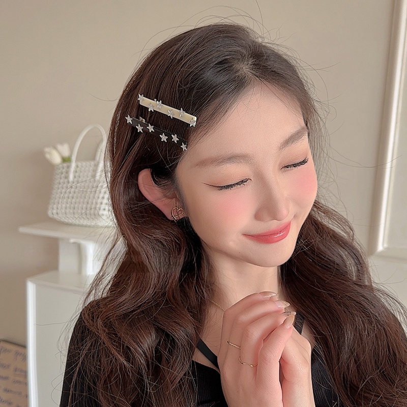 Kẹp Tóc Mái Ngang Một Hàng Hình Ngôi Sao Ngọt Ngào Cho Nữ