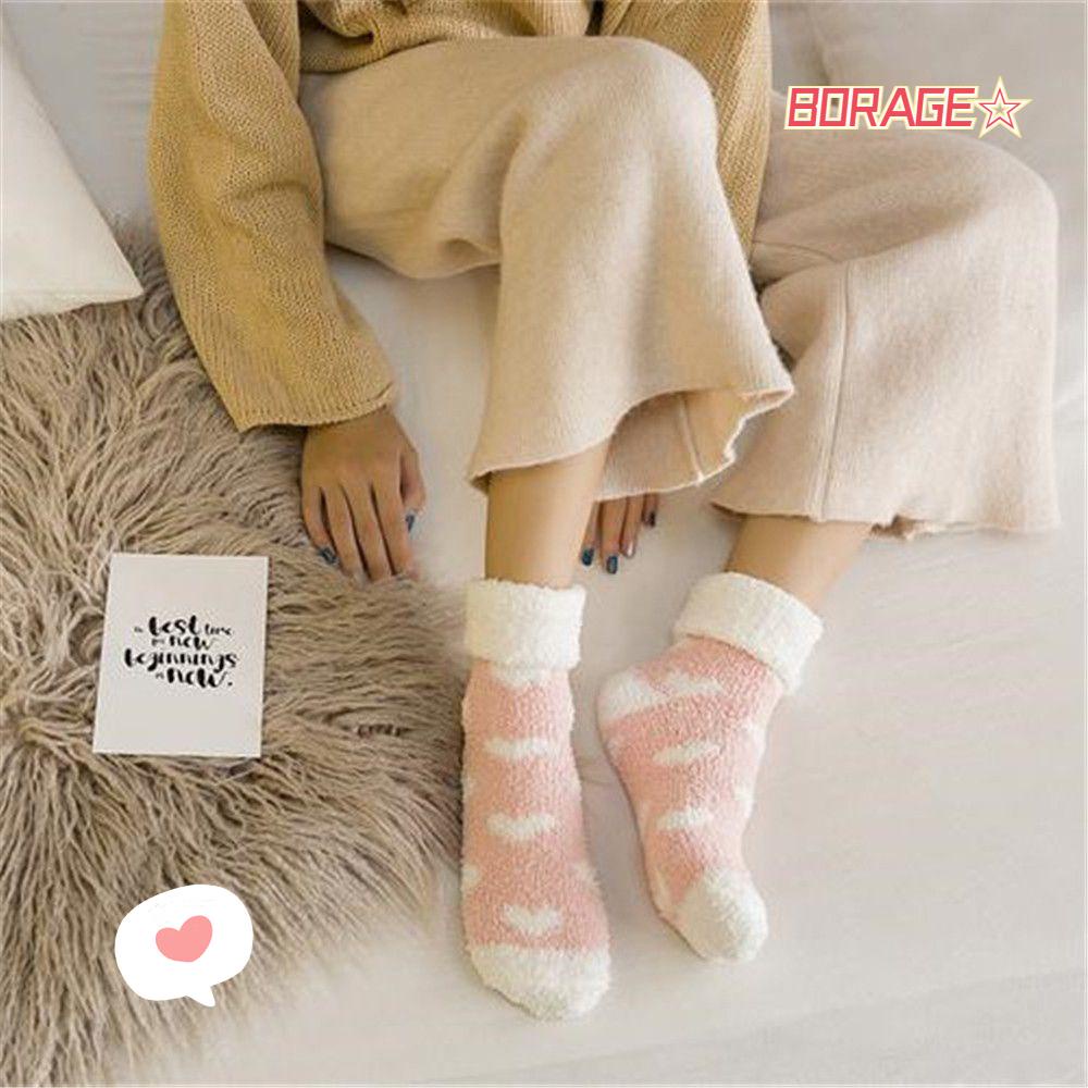 Tất Lông Xù Ấm Áp Dễ Thương Thời Trang Mùa Đông