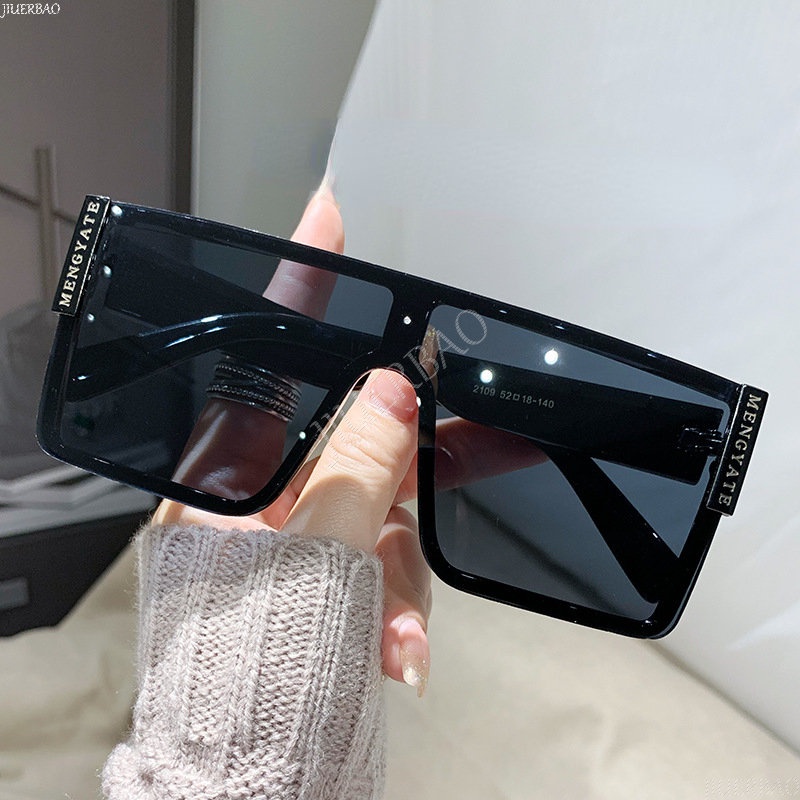 Kính Mát Gọng Vuông Lớn Chống Tia UV Phong Cách Âu Mỹ Cho Nữ