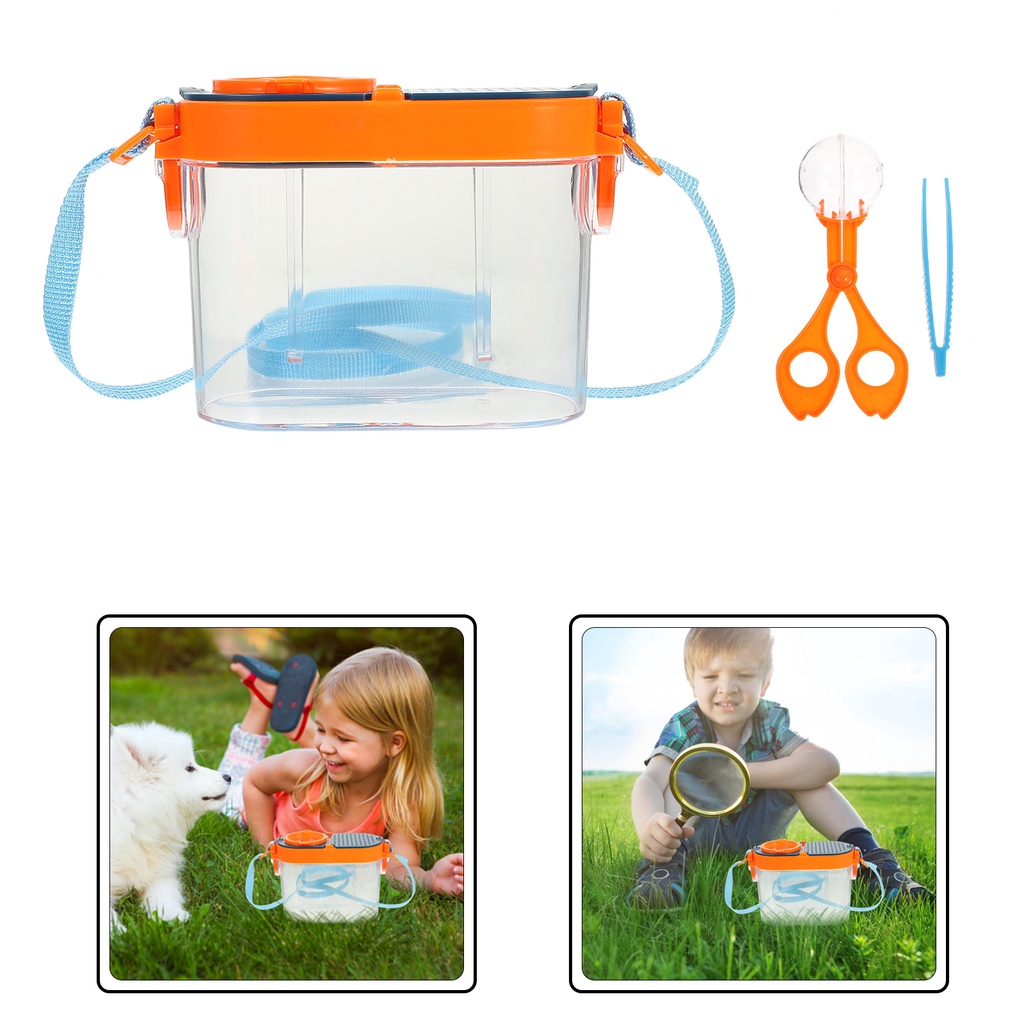 Hộp Đồ Chơi Quan Sát Côn Trùng Bằng Nhựa Kích Thước 12.5X10X6CM