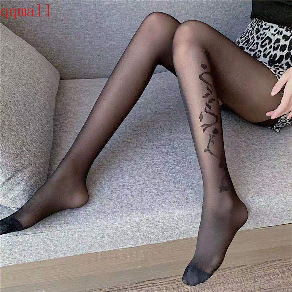 Vớ Lưới Thêu Hoa Màu Đen Siêu Mỏng Thoáng Khí Thời Trang Quyến Rũ Cho Nữ