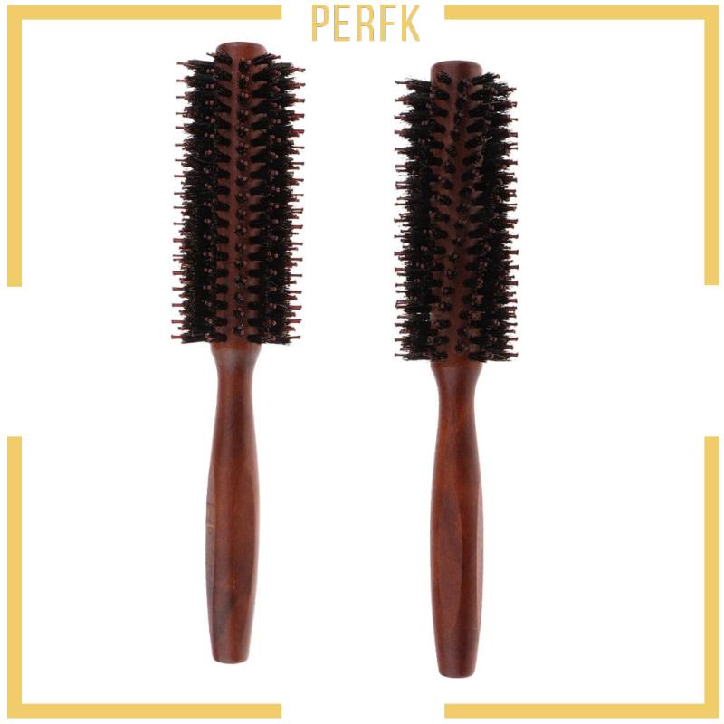 Lược Tròn Tạo Kiểu Tóc Xoăn Bằng Gỗ