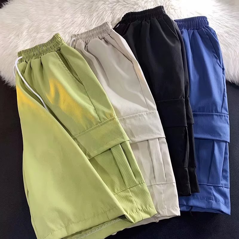 Quần Short Thể Thao Ống Rộng Nhiều Túi Thời Trang Mùa Hè Cho Nam