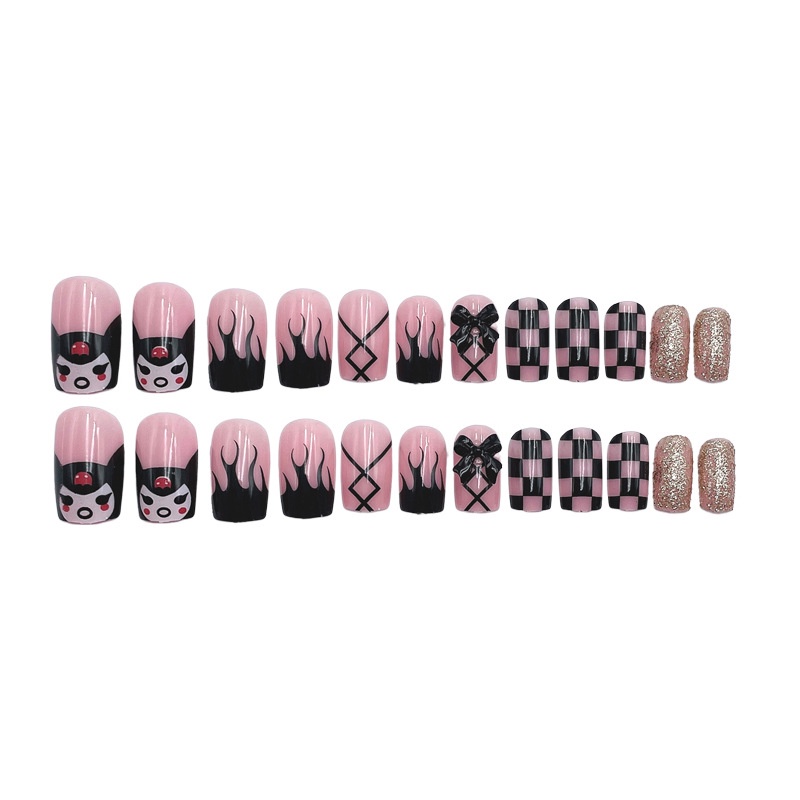 Set 24 Móng Tay Giả Kiểu Pháp X51