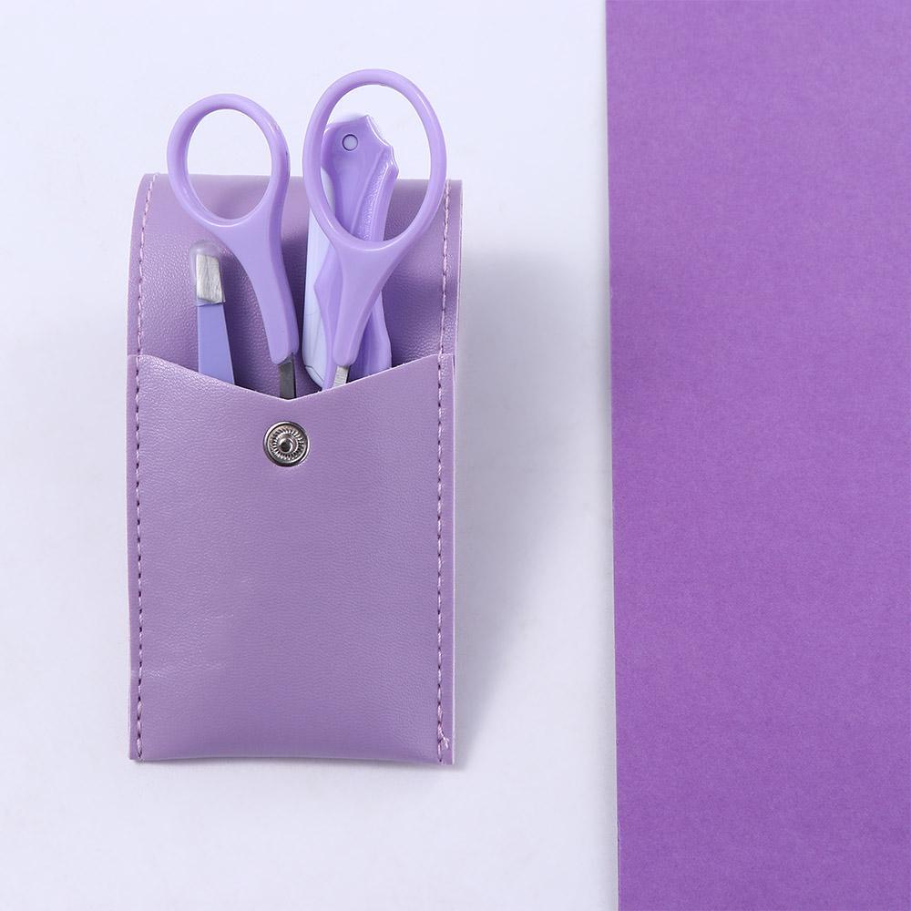 Bộ 4 Dụng Cụ Kéo Cắt Tỉa Lông Mày Thời Trang Cho Nữ