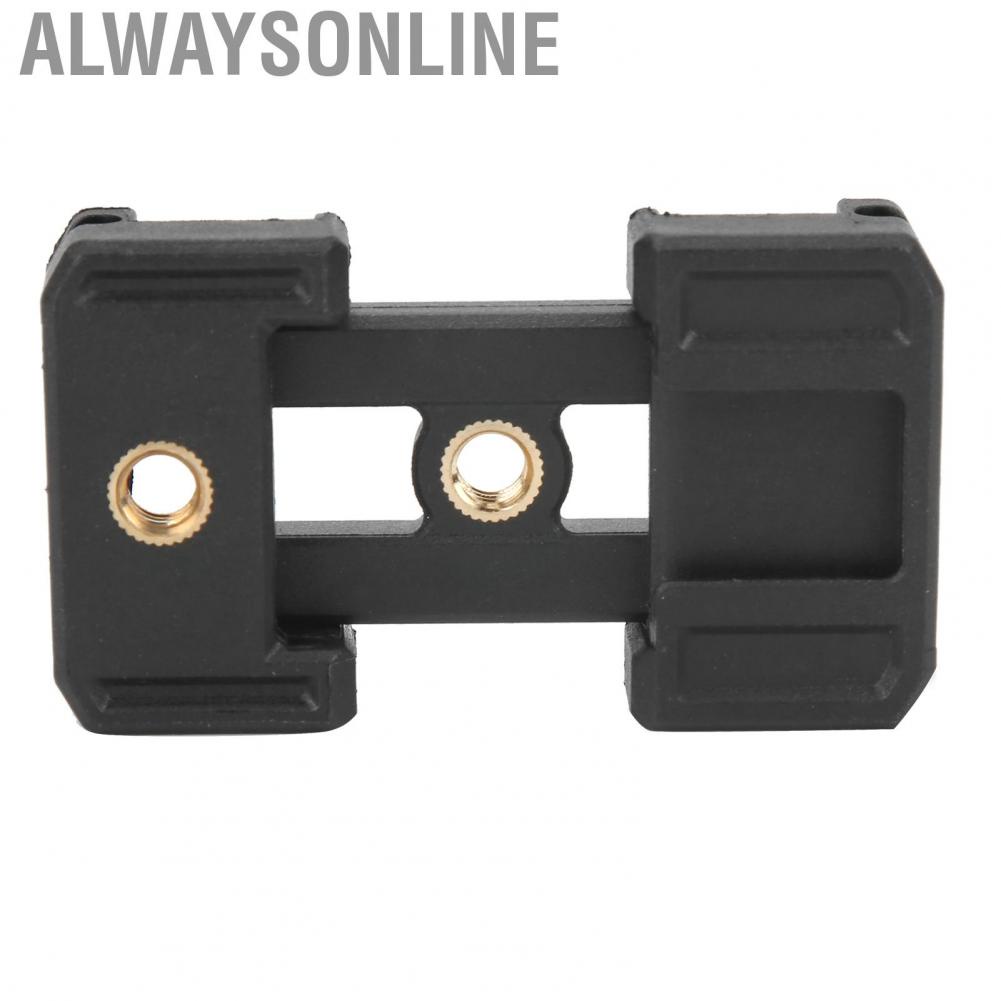 Alwaysonline Phone Holder with Hot Shoe Mobile Retaining Clamp Portable Double Hole E Type  J